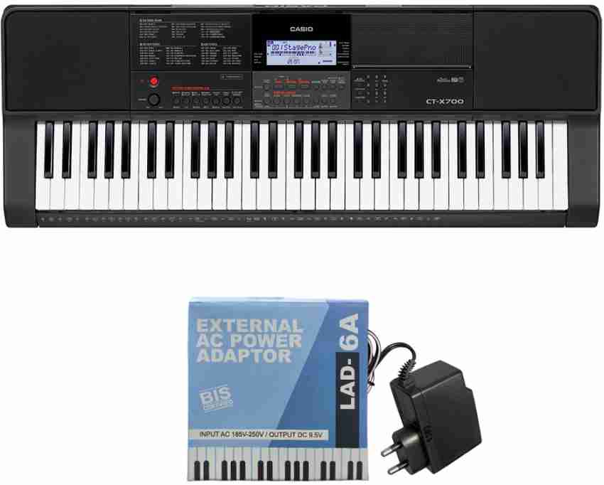 Casio CTX700 61 Key Touch Sensitive Portable Keyboard with Piano