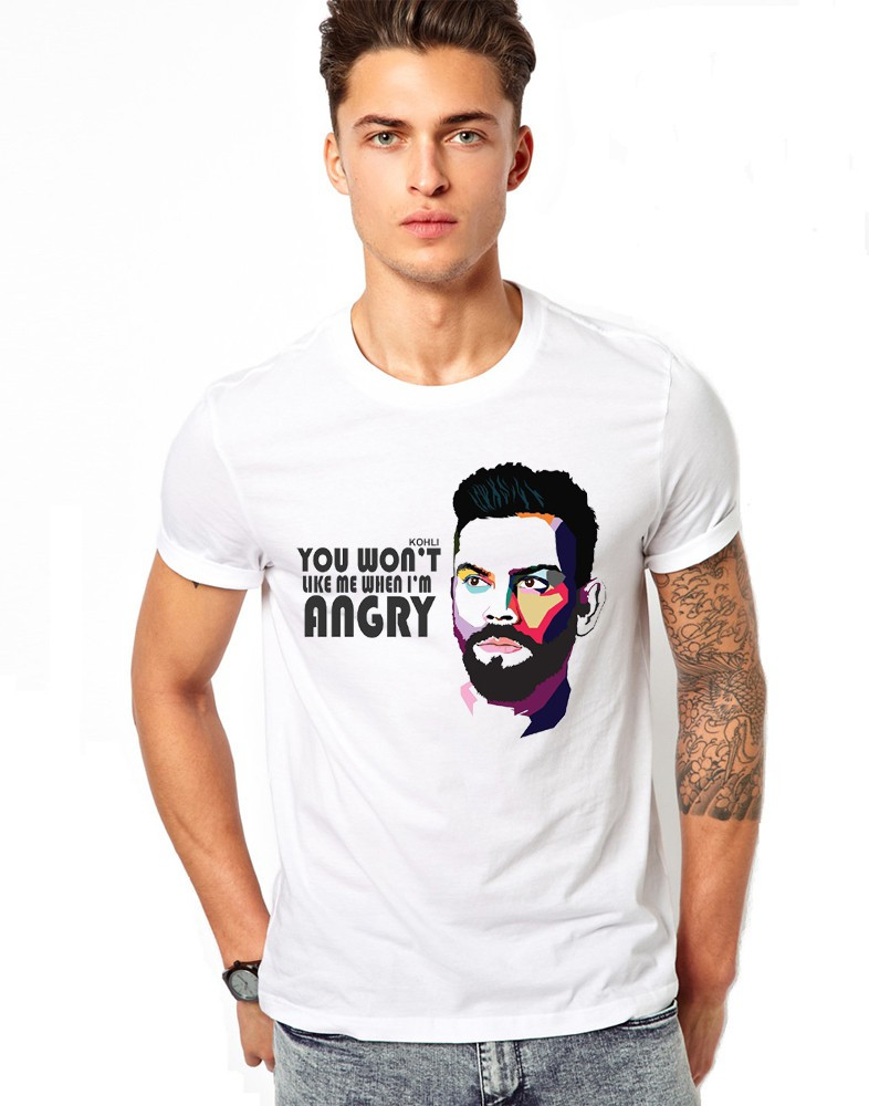 romonic Printed Men Round Neck White T Shirt Buy romonic Printed