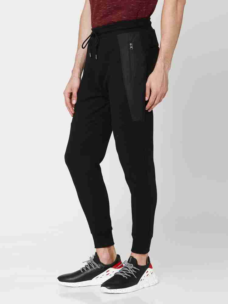 MUFTI Solid Men Black Track Pants Buy MUFTI Solid Men Black