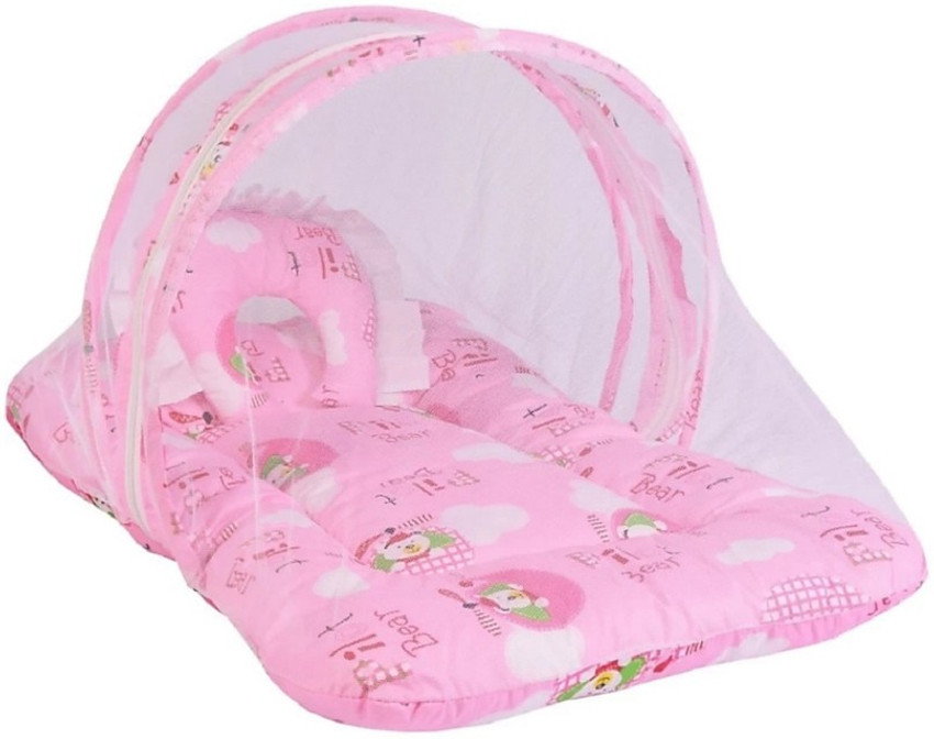 WONDERLAND New Born baby bedding set with protective mosquito net