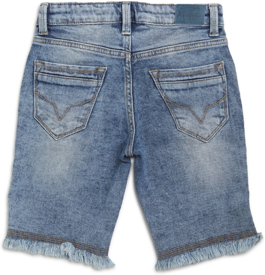 Pepe Jeans Short For Boys Casual Solid Denim Price in India Buy
