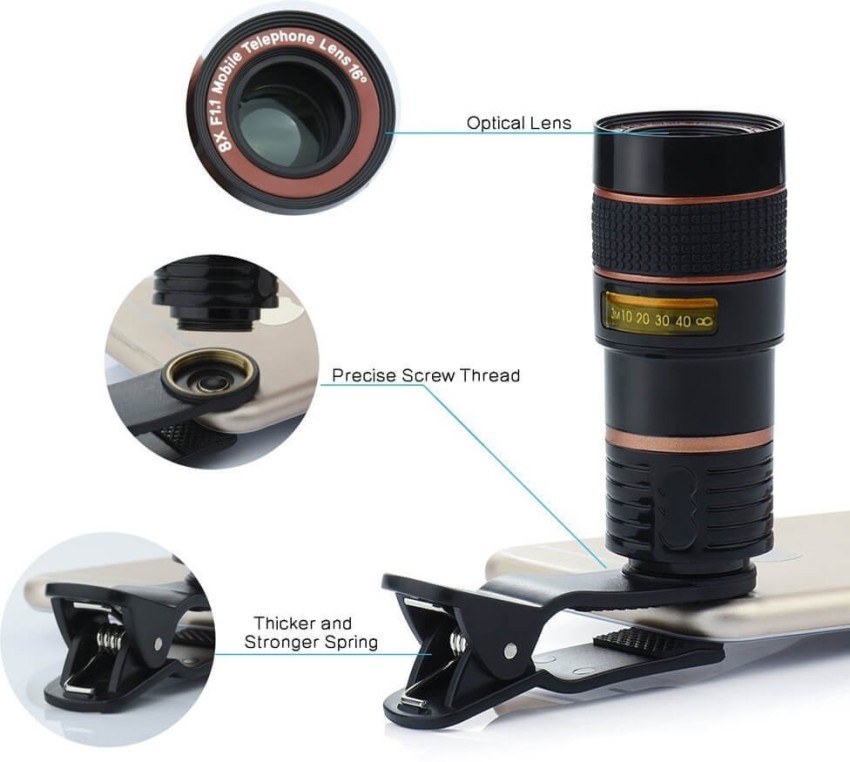 Telescope Lens Mobile Camera With Blur Background And Universal Clip Holder  For All Smartphones at Rs 110/piece in Mumbai