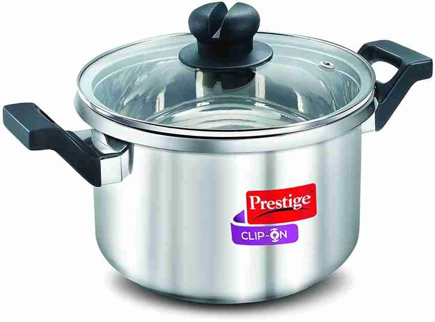 Prestige Clip On Steel Cooker 3 Ltr & Omega Select Plus Kadai