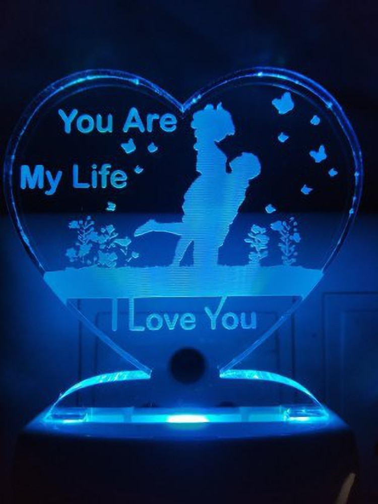 Couple top night lamp