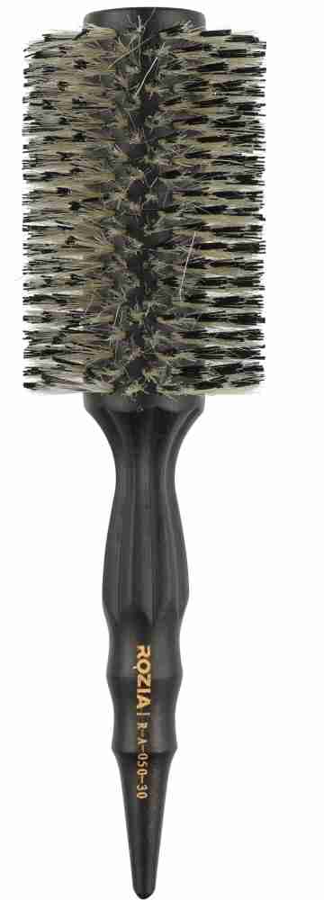 ROZIA Boar Bristle Round Hair Brush 2.5 Inch Diameter Blow