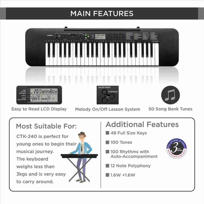 Casio ctk on sale 240 keyboard