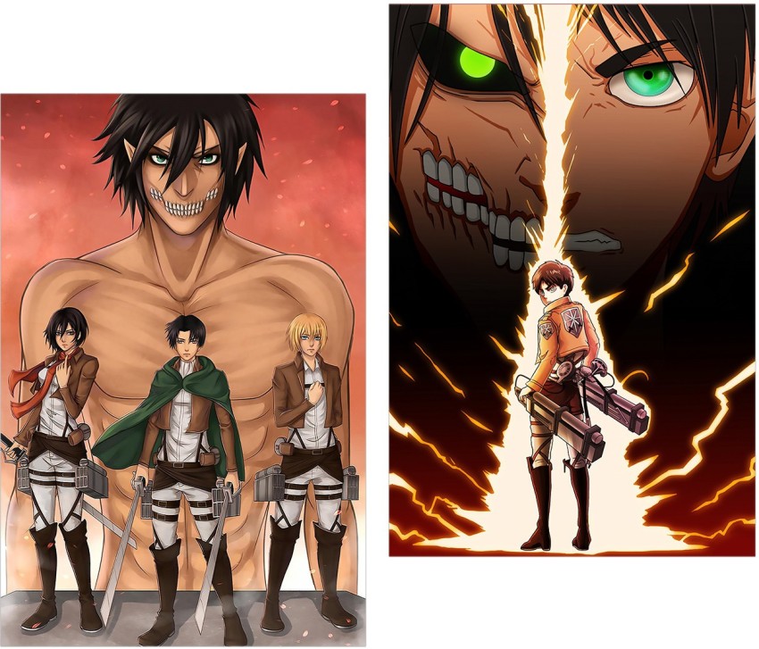 FKOPY Anime Posters,Attack On Titan Poster,Aot Poster,Posters For Room  Aesthetic,Cool Posters,Posters For Guys,Anime Room Decor,Canvas Wall  Art,Anime