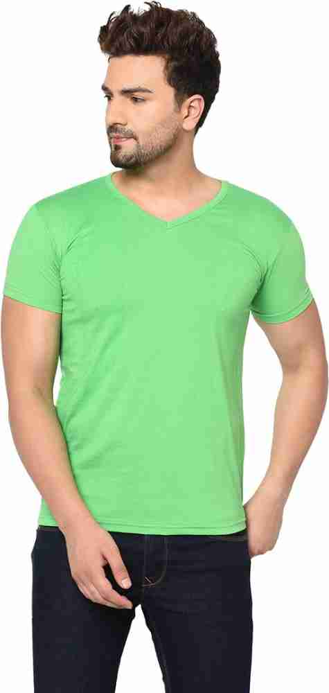 Green v hotsell neck t shirt