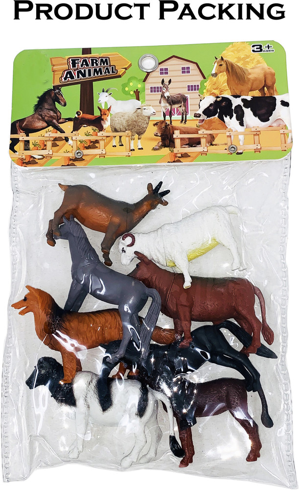 Domestic animals store toys set