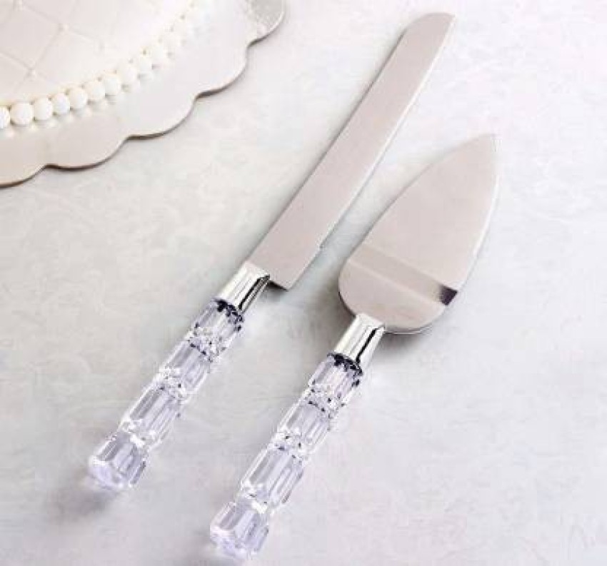 CHQLPBF Wedding Cake Knife and Server, Cake Cutter or Cake Cutting Set for  Wedding, Cake Knife, Pie Server or Cake Server With Imitation wood grain  handle: Buy Online at Best Price in