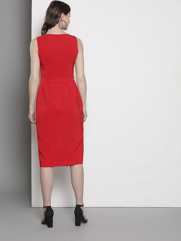 DOROTHY PERKINS Women Sheath Red Dress Buy DOROTHY PERKINS Women