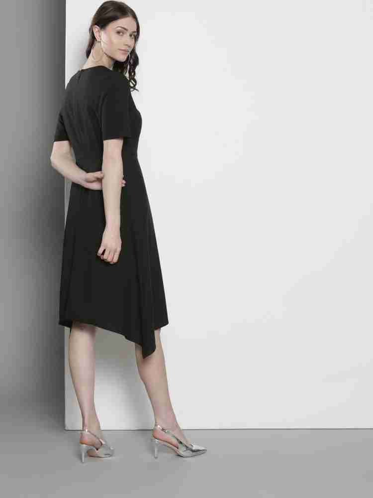 DOROTHY PERKINS Women A line Black Dress Buy DOROTHY PERKINS