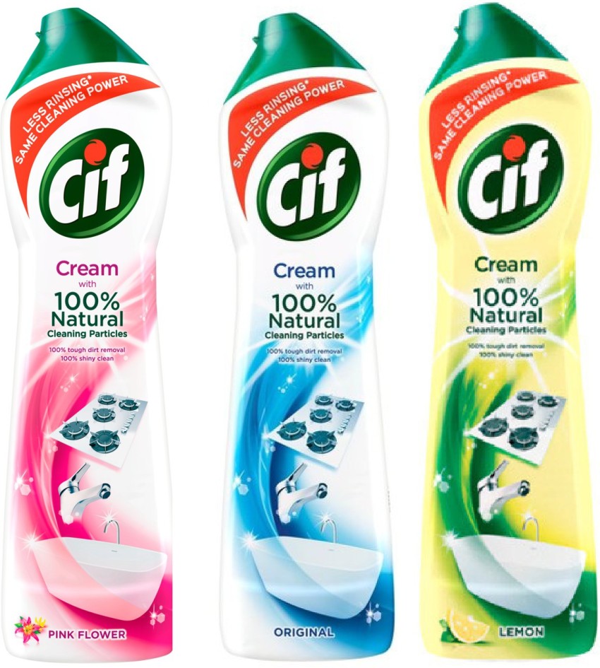 Cif Cream Cleaner Combo ( Lemon, Original and Pink Flowers) Kitchen Cleaner  Price in India - Buy Cif Cream Cleaner Combo ( Lemon, Original and Pink  Flowers) Kitchen Cleaner online at Flipkart.com