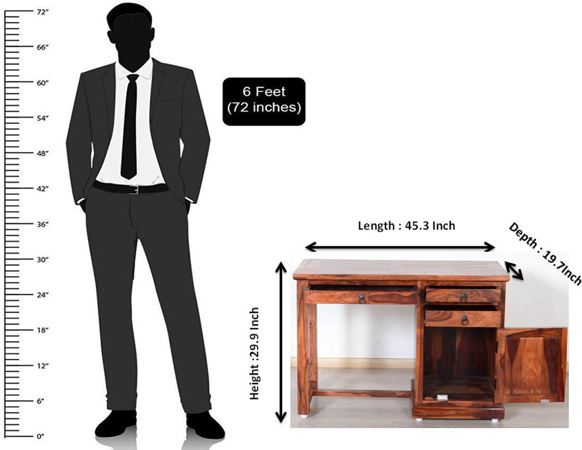Study table hot sale size in feet