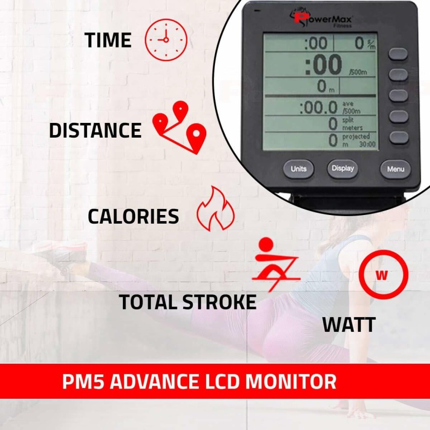 Rowing machine online screen