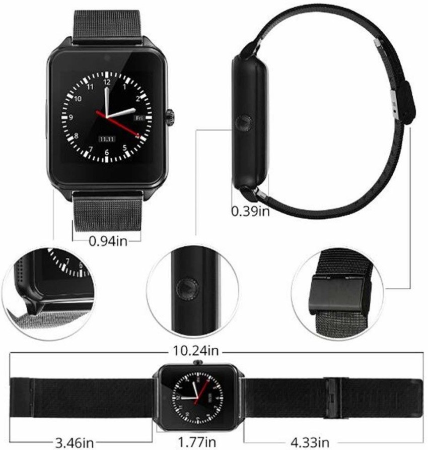 Zetox Z60 Smart Watch Bluetooth With Camera Smartwatch Price in