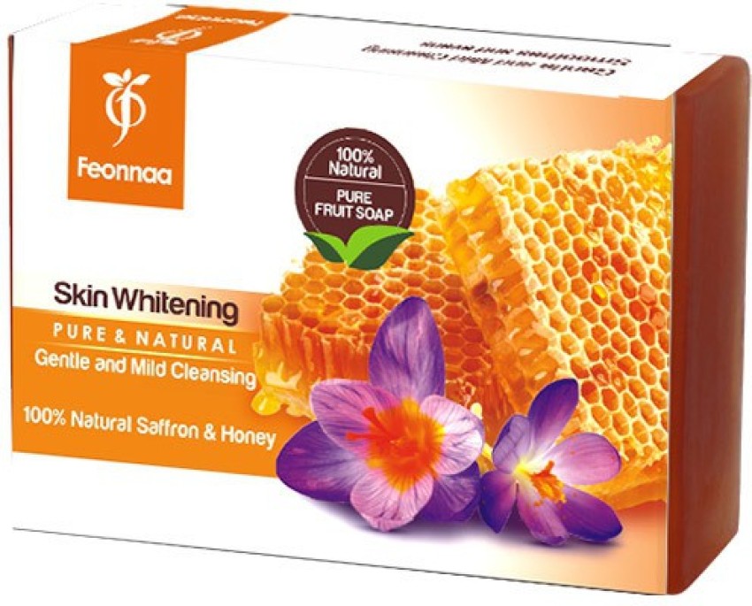 Feonnaa Skin Whitening Saffron Honey Soap 80 gm Pack of 2