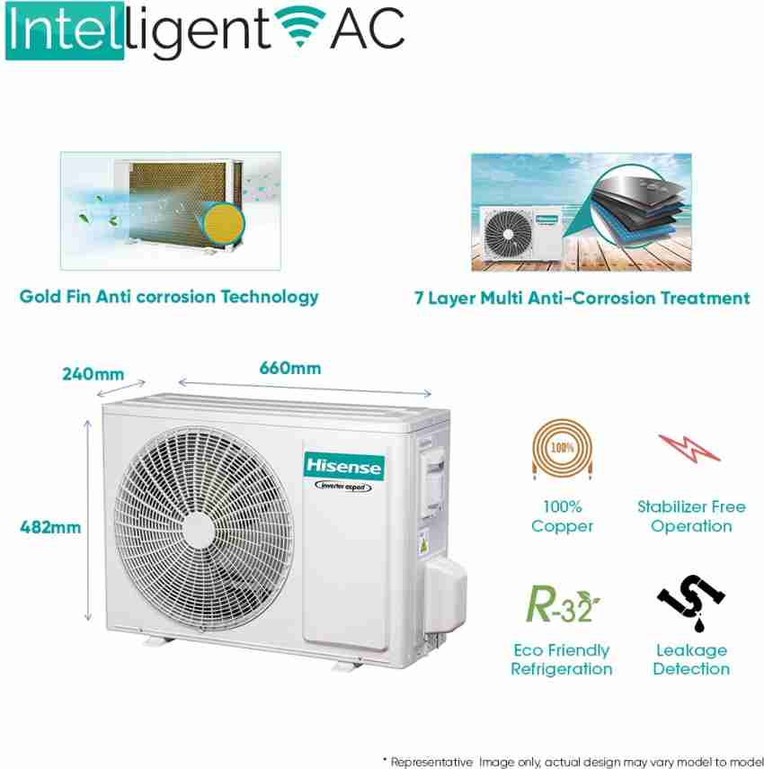 hisense inverter ac 1 ton