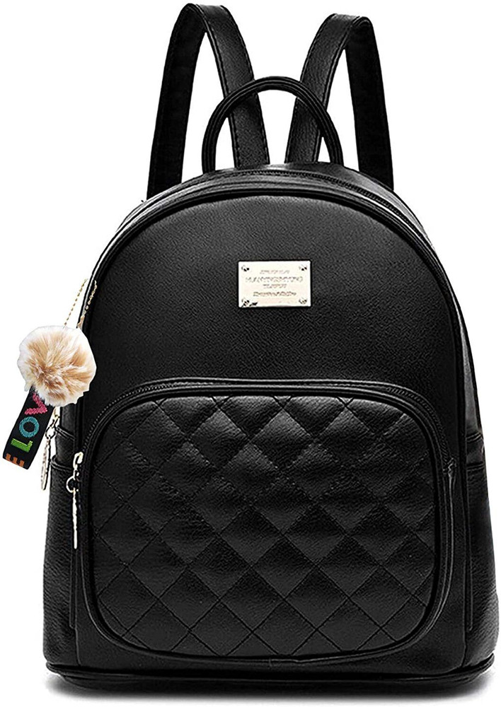 Black outlet korean backpack