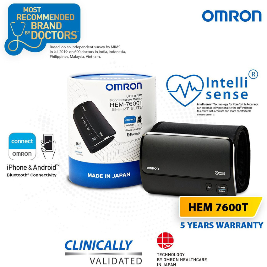 OMRON Hem7600T HEM 7600T Tubeless 360 Accurate Digital