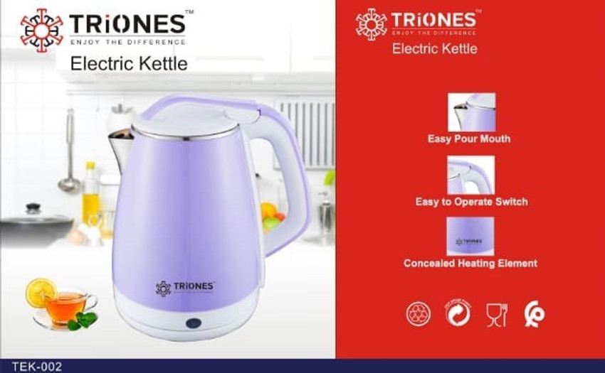 Triones TEK 002 Electric Kettle Price in India Buy Triones TEK 002 Electric Kettle Online at Flipkart