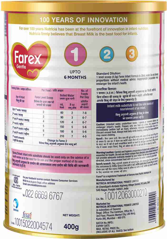 Farex sales milk powder