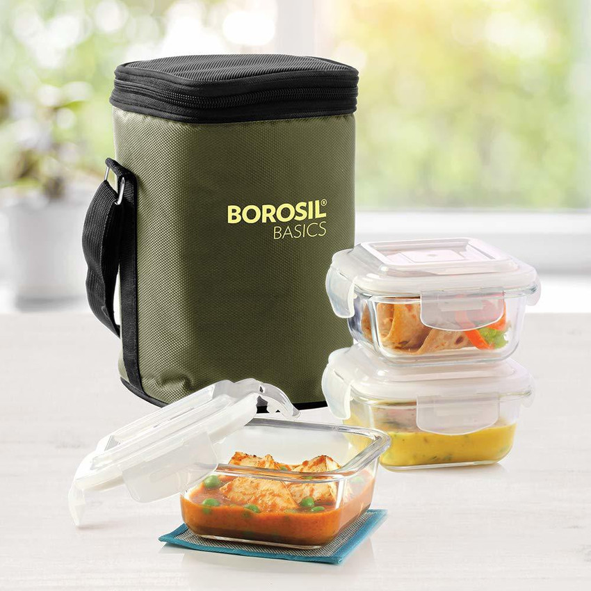 Borosil hydra shop lunch box