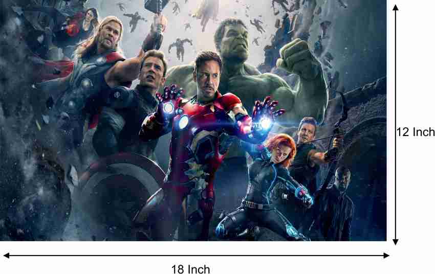 The Marvel Avengers Wall Poster For Room With Gloss Lamination M87 Paper  Print - Comics, Movies, Gaming posters in India - Buy art, film, design,  movie, music, nature and educational paintings/wallpapers at