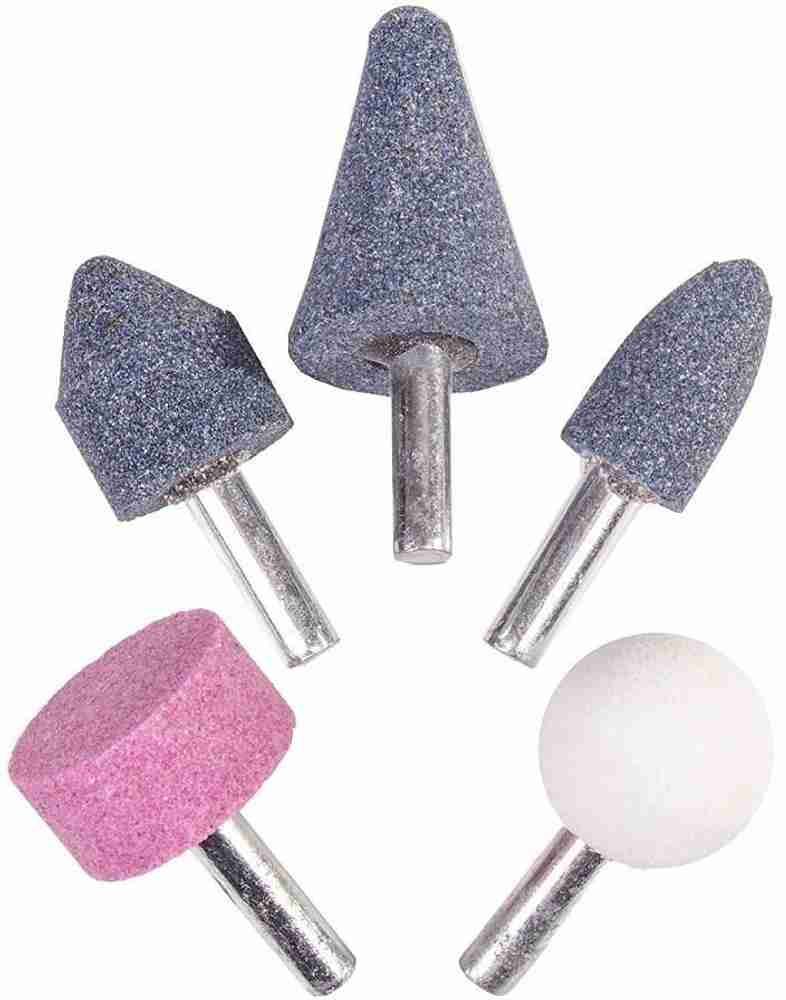 Tulsway Shank Abrasive Mounted Stone Rotary Grinding Wheels Bit Set of 5 Rotary Tool