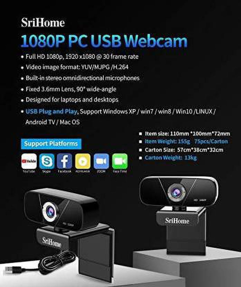 Srihome hd shop usb webcam