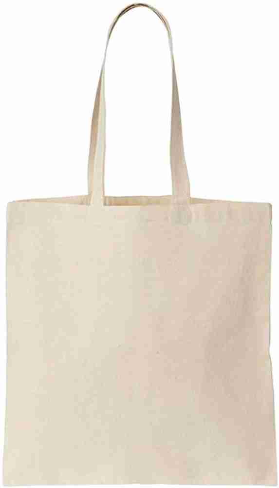 Plain white tote bag hot sale