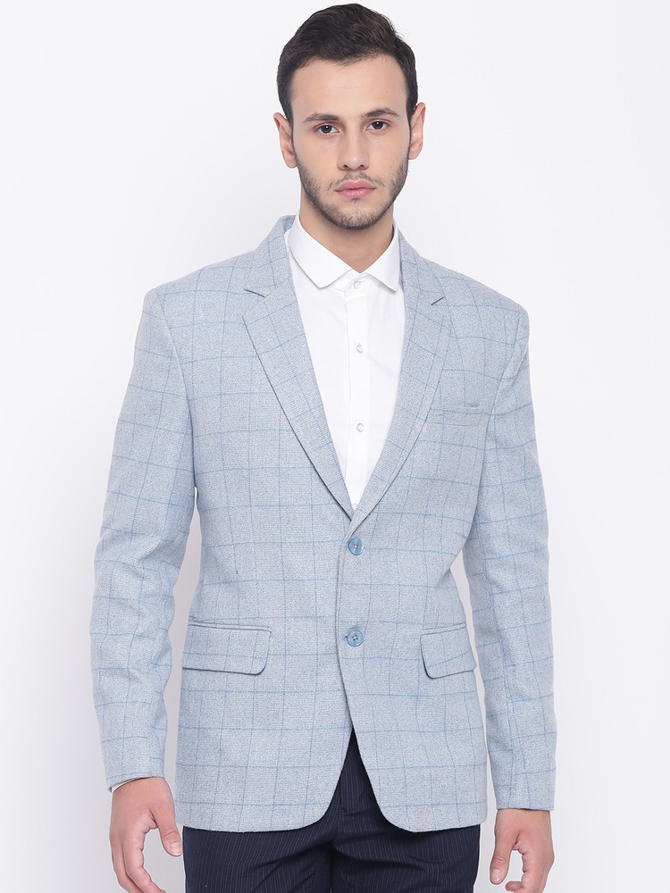 Platinum Studio Checkered Single Breasted Casual Men Blazer Buy