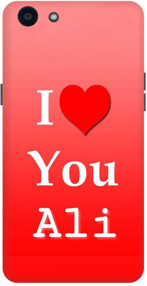 Clickzone Back Cover for Oppo A83 Printed I Love you ali Mobile