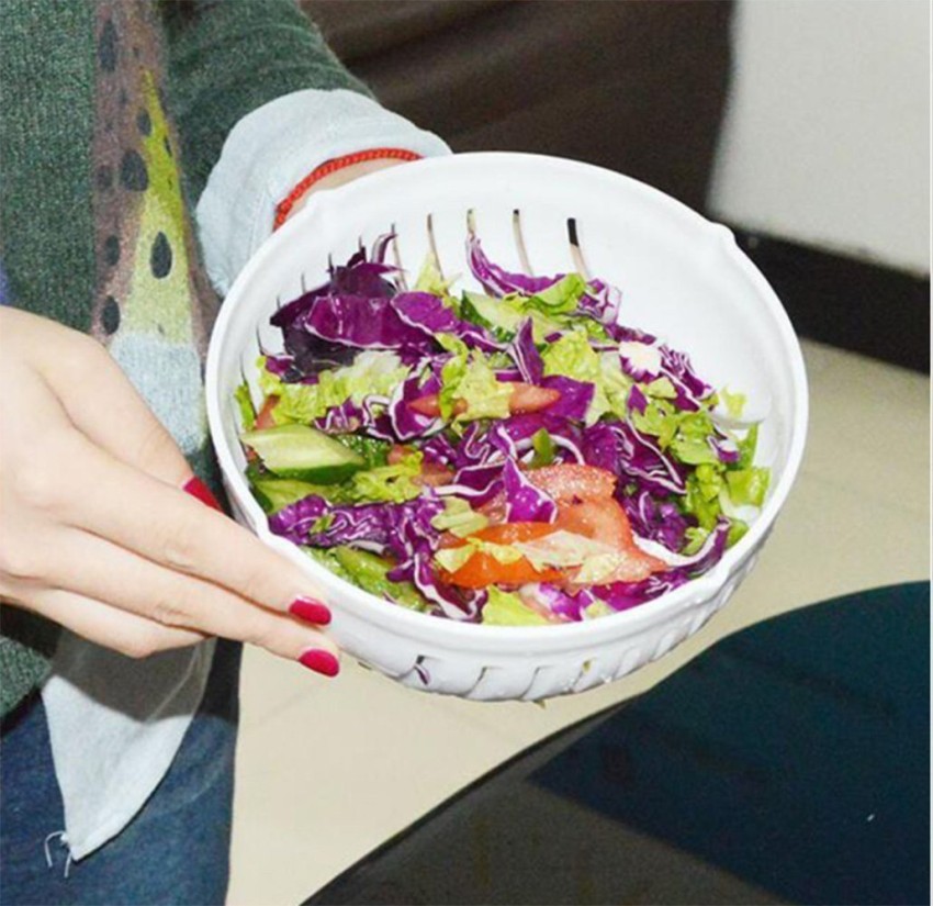 Salad Cutter Bowl, Salad Maker Tools, Fruit Vegetable Chopper