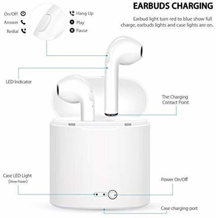 Bluetooth earphone charging top