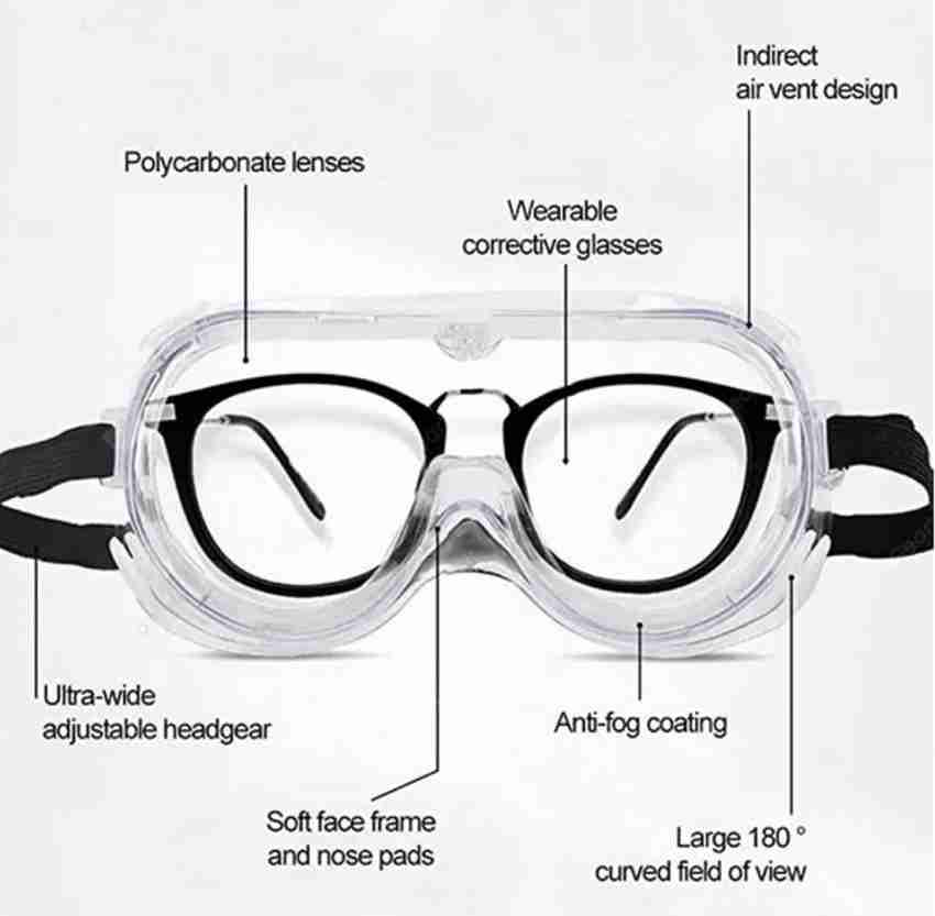 Premium Safety Goggles Eye Protection(safety sunglasses, safety chashma,  safety glass, safety glasses, safety goggles, safety