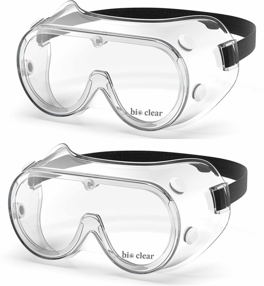 Black & Clear Work Safety Eye Protecting Glasses Goggles Lab Dust Paint  Industrial Anti-Splash Wind Dust Proof Glasses