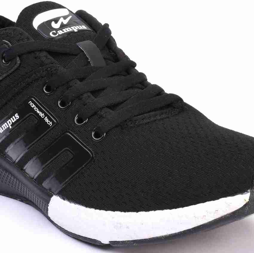 Campus battle black running shoes sale