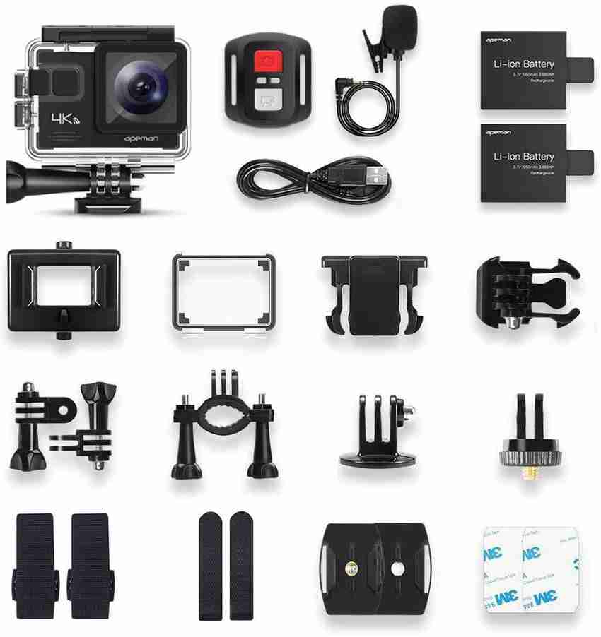Apeman Action Camera 4K Action Camera 16MP WiFi External
