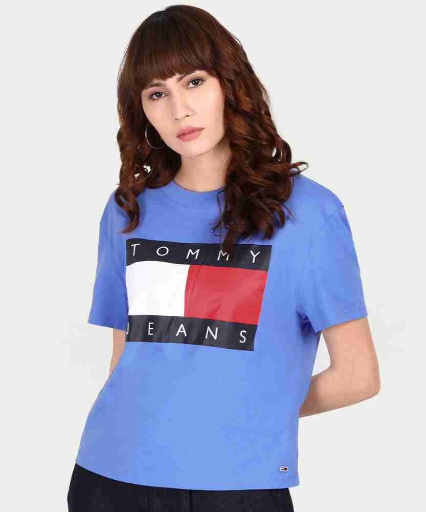 Tommy jeans store flag t shirt