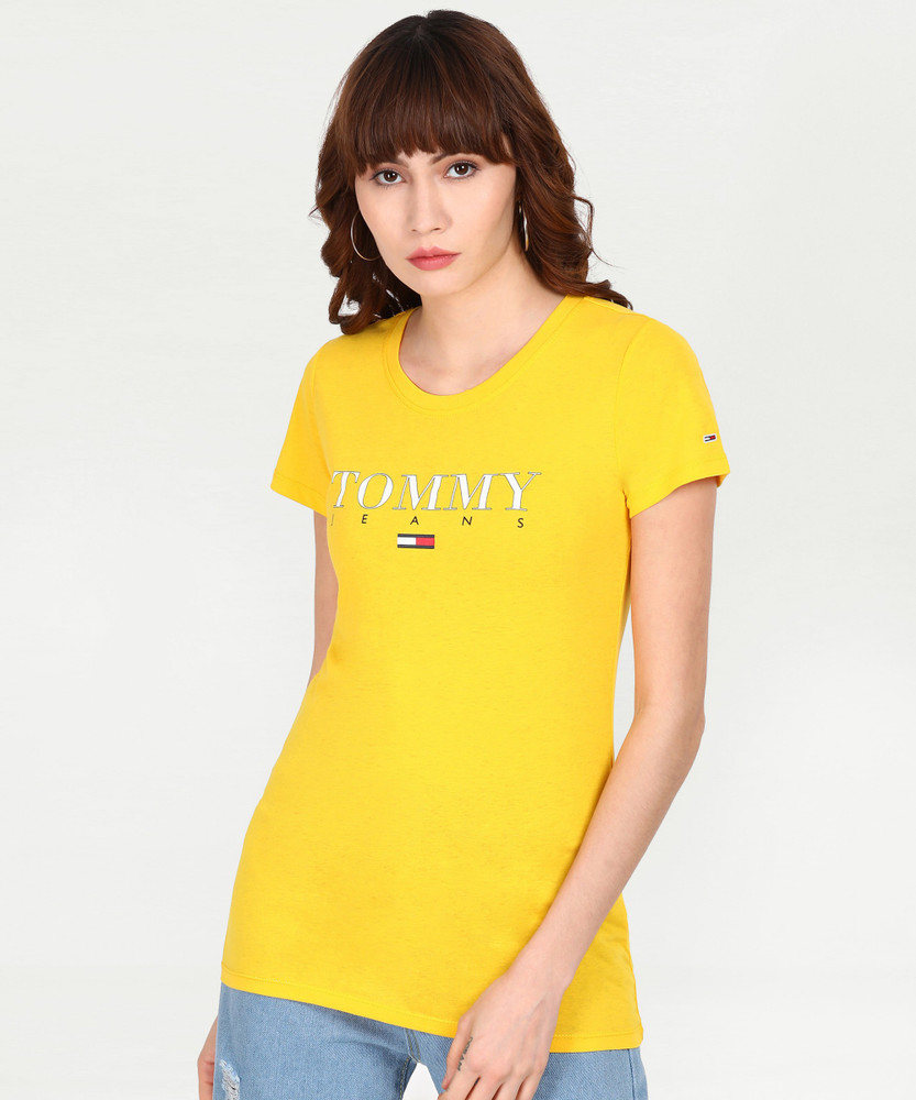 Yellow tommy hilfiger shirt womens cheap