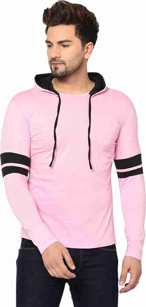 Jaskart Solid Men Hooded Neck Pink T Shirt Buy Jaskart Solid Men Hooded Neck Pink T Shirt Online at Best Prices in India Flipkart