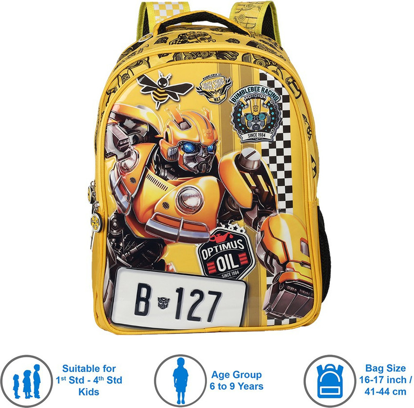 Transformer Transformers Hood Primary 1st 4th Std School Bag