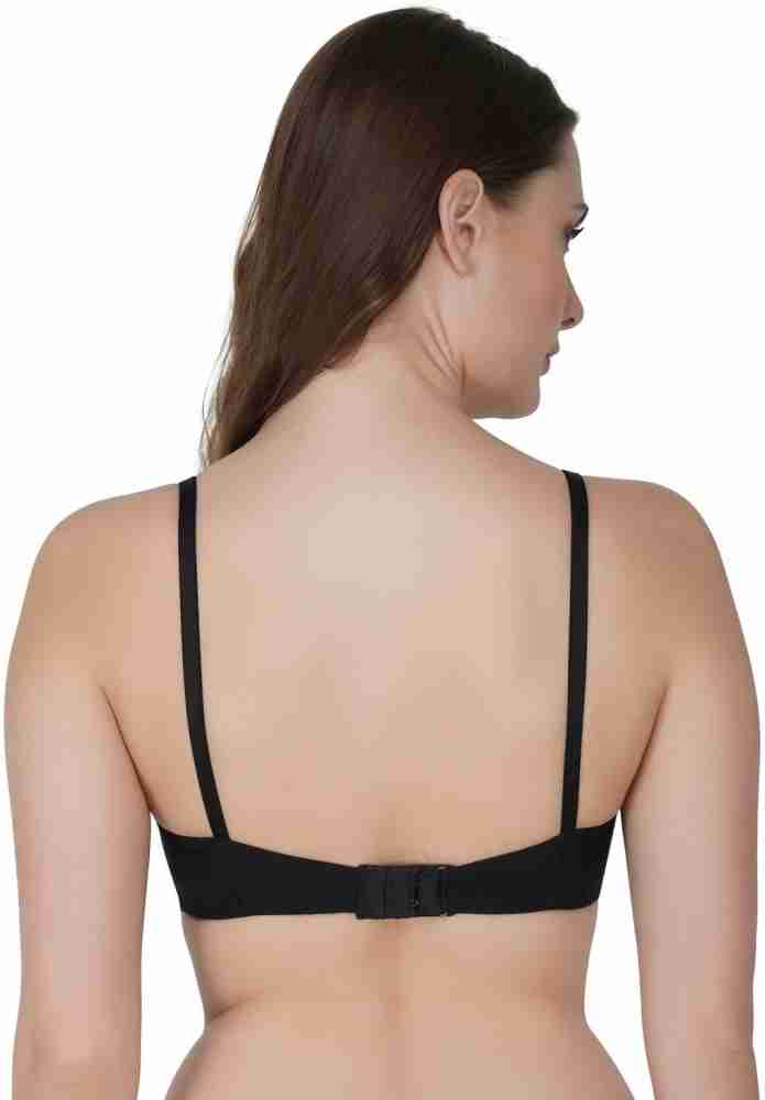 Buy Planet Inner Women Black Cotton T-Shirt Bra (36D size) Online at Best  Prices in India - JioMart.