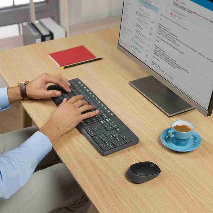 Logitech MK235 Mouse Keyboard Combo Full Sized 15 FN Keys 3