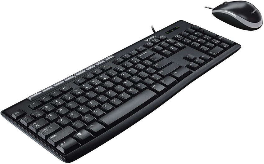 Logitech MK200 Mouse Keyboard Combo Full Sized Wired USB