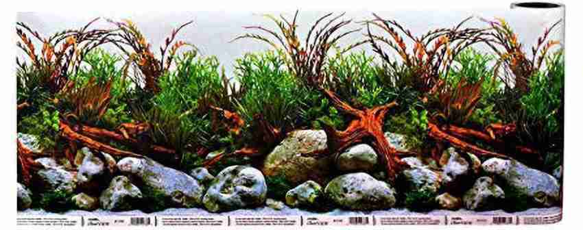 3D Stone Arches Aquarium Background Poster HD Fish Tank Poster