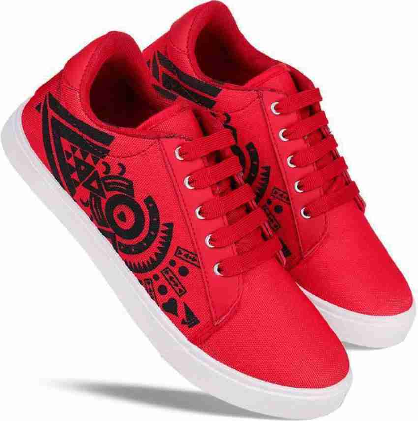 Red on sale shoes flipkart