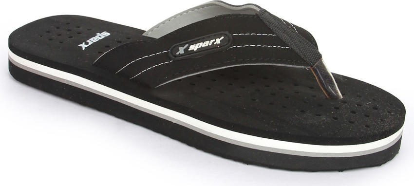 Sparx men best sale black flipflop