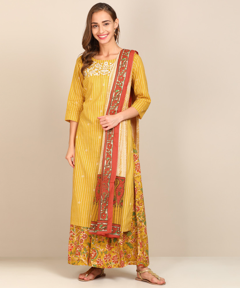 BIBA Printed Kurta Palazzo Dupatta Set Buy BIBA Printed Kurta Palazzo Dupatta Set Online at Best Prices in India Flipkart